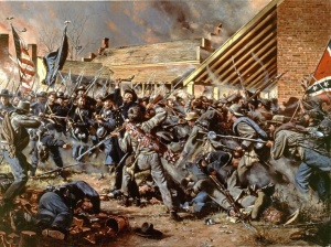 Battle of Franklin: Opdycke's Brigade repulse the Confederate Breakthrough at Franklin, by Don Troiani.